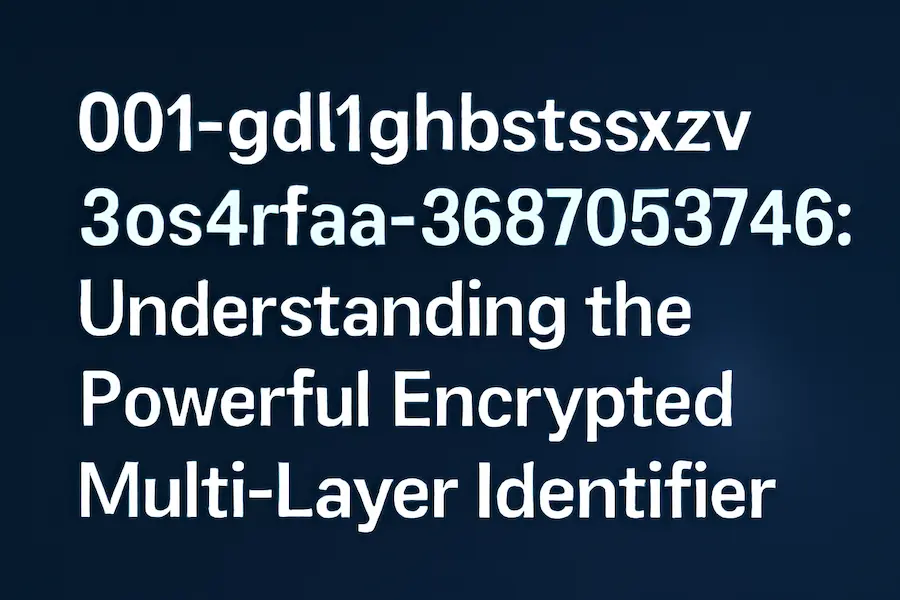 001-gdl1ghbstssxzv3os4rfaa-3687053746: Understanding the Powerful Encrypted Multi-Layer Identifier (EMLI) title displayed on a dark blue gradient background.